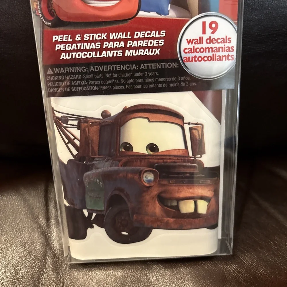 Cars Disney Peel and Stick‎ Wall Decals Stickers 19 total stickers Sealed !!